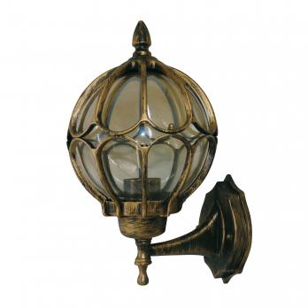 UUL-S90A 60W-E27 IP54 GOLD Светильник уличный. под лампу Е27. Архитектурный накладной. Корпус золотистый. TM Uniel