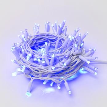 ULD-S1000-120-TWK BLUE IP67 Гирлянда светодиодная с эффектом мерцания. 10м. Соединяемая. 120 светодиодов. Синий свет. Провод белый. TM Uniel.