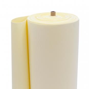 VR-PE7 20T20-R100-PWF018 L050M SOFT Vaniglia-Vanilla Foamiran. the thickness is 2mm. width 100 cm. in a roll of 50m. TM Volpe Rosa