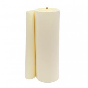 VR-PE7 20T20-R100-PWF018 L050M SOFT Vaniglia-Vanilla Foamiran. the thickness is 2mm. width 100 cm. in a roll of 50m. TM Volpe Rosa