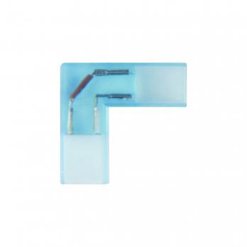 UTC-K-22-A67-NNN CLEAR 005 POLYBAG Соединитель контактный L-образный для светодиодных лент 220В 3528. 2 контакта. цвет прозрачный. 5 штук в пакете