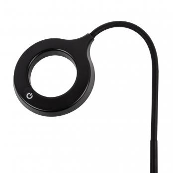 ULM-T610 7W-4500K-DIM BLACK Торшер напольный светодиодный. 7W. с регулировкой наклона. Сенсорный выключатель. Диммер. Черный. ТМ Uniel