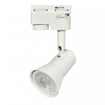 UBL-Q323 GU10 WHITE Светильник-прожектор трековый. Под лампу GU10. Корпус белый. ТМ Volpe