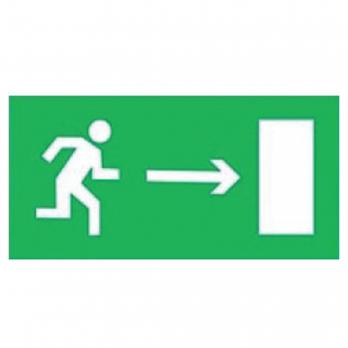 UFS-ULW-K25 ВЫХОД НАПРАВО Наклейка самоклеющаяся на светильник. 180х90мм. Цвет зеленый. ТМ Uniel