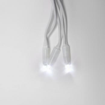 ULD-B3010-200-TWK WHITE IP67 Бахрома светодиодная с эффектом мерцания. 3м. Соединяемая. 200 светодиодов. Белый свет. Провод белый. TM Uniel.