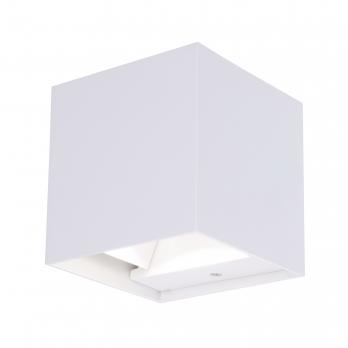 ULU-S55B-2x3W-3000K+4000K+6000K IP65 WHITE Светильник светодиодный уличный. Архитектурный накладной. С переключателем цвета свечения. Теплый3000K-Белый4000K-Дневной6000K. Корпус белый. TM Uniel