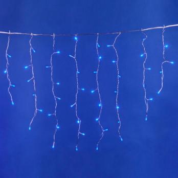 ULD-B3010-200-DTA BLUE IP20 Бахрома светодиодная с контроллером. 200 светодиодов. 3 м. синий. IP20. провод прозрачный