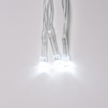 ULD-C1515-160-DTA WHITE IP20 Занавес светодиодный.1.5х1.5 м. 160 led. белый. с контроллером. провод прозрачный. IP20