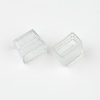 UCW-N03 CLEAR 025 POLYBAG Изолирующий зажим заглушка для светодиодных лент ULS-N03 NEON 12В. 8x16мм. Цвет прозрачный. 25 штук в пакете. TM Uniel