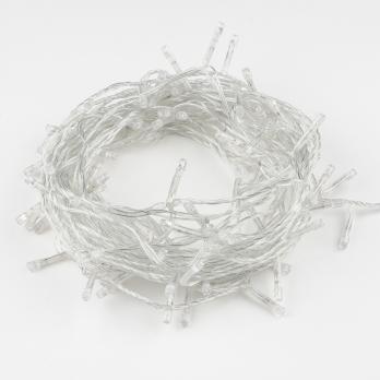 ULD-S1000-100-DTA RED IP20 Гирлянда светодиодная. 10м. 100 светодиодов. Красный свет. Провод прозрачный. ТМ Uniel