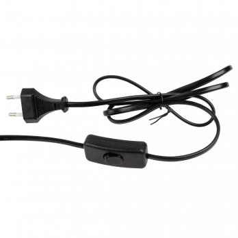 UML-B702 E14 BLACK Светильник настольный. 60W. Цоколь Е14. Механический выключатель. Черный. ТМ Uniel