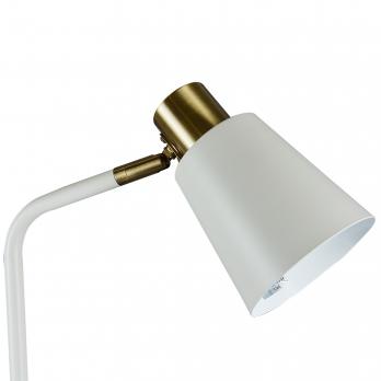 UML-T700 E27 WHITE Торшер напольный под лампу Е27. 40W. с регулировкой наклона. Механический выключатель. Белый. ТМ Uniel