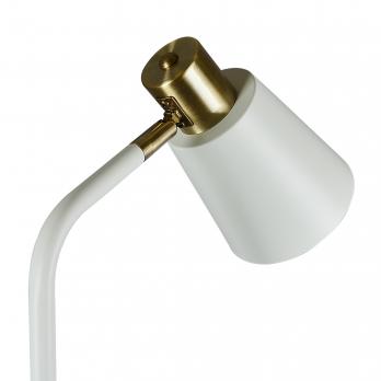 UML-T700 E27 WHITE Торшер напольный под лампу Е27. 40W. с регулировкой наклона. Механический выключатель. Белый. ТМ Uniel