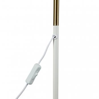 UML-T700 E27 WHITE Торшер напольный под лампу Е27. 40W. с регулировкой наклона. Механический выключатель. Белый. ТМ Uniel