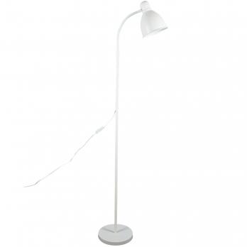 UML-T701 E27 WHITE Торшер напольный под лампу Е27. 60W. с регулировкой наклона. Механический выключатель. Белый. ТМ Uniel