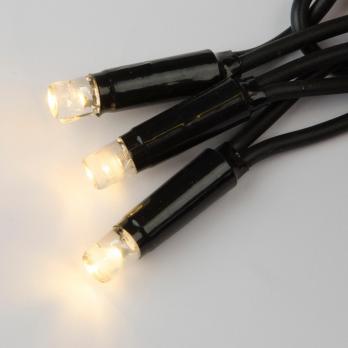 ULD-C3020-384-TBK WARM WHITE IP67 Занавес светодиодный с эффектом мерцания. 3х2м. Соединяемый. 384 светодиода. Теплый белый свет. Провод черный. TM Uniel