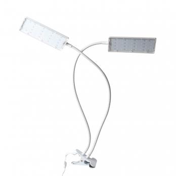 ULT-P37-24W-SPLE-TM-60 IP40 WHITE TWIN Светильник для растений светодиодный с таймером. на прищепке. Спектр для фотосинтеза. TM Uniel