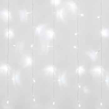 ULD-C2030-240-DTA WHITE IP20 Занавес светодиодный с контроллером. 3х2м. 240 светодиодов. Белый свет. Провод прозрачный. TM Uniel.