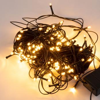 ULD-S2000-200-DGA COPPER IP20 Гирлянда светодиодная. 20м. 200 светодиодов. Медный свет. Провод зеленый. ТМ Uniel