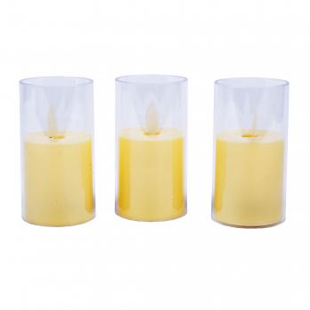 ULD-F064 WW CANDLE SET3 Фигура светодиодная Свеча на батарейках LR44 в-к. в составе набора из 3 штук. 1 светодиод. Теплый белый свет. TM Uniel