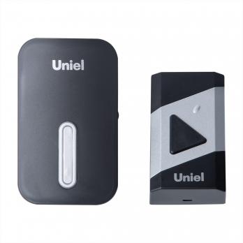 UDB-095W-R1T1-38S-BL-SL Звонок электронный. 220В. Радиус действия 150 м. Черный с серебристым. ТМ Uniel