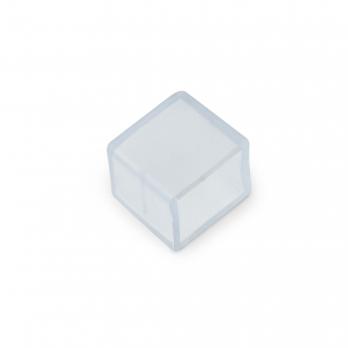 UCW-Q220 K10 CLEAR 025 POLYBAG Изолирующий зажим заглушка для светодиодной ленты 3528-2835. 10 мм. цвет прозрачный. 25 штук в пакете
