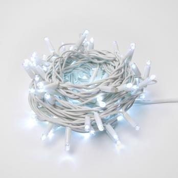 ULD-S1000-120-TWK WHITE IP67 Гирлянда светодиодная с эффектом мерцания. 10м. Соединяемая. 120 светодиодов. Белый свет. Провод белый. TM Uniel.