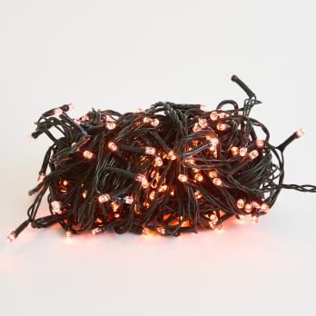 ULD-S2000-200-DGA AMBER IP20 Гирлянда светодиодная. 20м. 200 светодиодов. Янтарный свет. Провод зеленый. ТМ Uniel