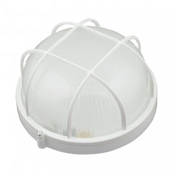 ULW-K22A 8W-4000K IP54 WHITE Светильник светодиодный влагозащищенный. Круг с решеткой. Белый свет 4000K. 600Лм. Диаметр 188мм. Корпус белый. ТМ Uniel