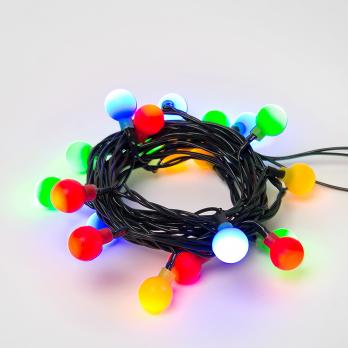 ULD-S0280-020-DGA MULTI IP20 COLORBALLS Гирлянда светодиодная с контроллером Разноцветные шарики. 20 светодиодов. длина 2.8 м. цвет свечения разноцветный. IP20. провод зеленый. упаковка- картон.