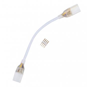 UCX-SK4-B67-RGB CLEAR 005 POLYBAG Соединитель провод для светодиодных лент 220В 5050. 4 контакта. цвет прозрачный. 5 штук в пакете