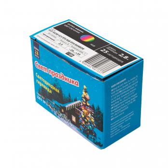 ULD-S0280-025-DTA RGB IP20 RAINBOW Гирлянда светодиодная Радуга . 25 светодиодов. 2.8 м. RGB. IP20. провод прозрачный.