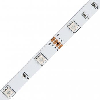 ULS-Q210 5050-30LED-m-10mm-IP20-DC12V-7.2W-m-5M-RGB Гибкая светодиодная лента на самоклеящейся основе. Катушка 5 м. в герметичной упаковке. RGB. ТМ Volpe.