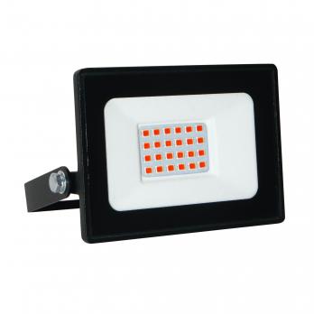ULF-Q517 20W-RED IP65 220-240V BLACK Прожектор светодиодный. Красный свет. Корпус черный. TM Volpe