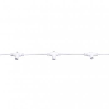 UCX-F90 T10-2M-WH Провод-шина для гирлянд серии F90PRO. 2м. 10 Т-коннекторов. шаг 20см. Статика-мерцание. IP67. Белый. TM Uniel