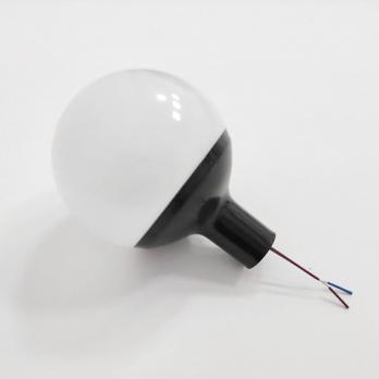 UFP-R80-N62-G4 OPAL-BLACK Комплект для изготовления декоративного светильника: рассеиватель опал D80мм. основание с переходником на трубу D16мм. патрон G4. Черный. TM Uniel